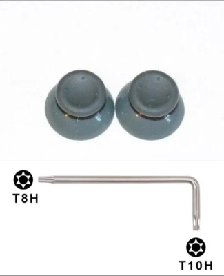 2 For Microsoft Xbox 360 Joysticks Gray Replacement Thumb Sticks Analog Grey - Image 1 of 4