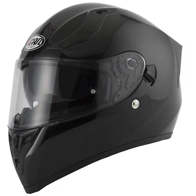 VCAN H128 CASCO DE CHOQUE MOTO ECE22.06 DOBLE VISERA NEGRO BRILLANTE Foto 1 de 4
