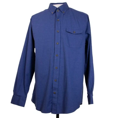 Vineyard Vines Crosby Slim Fit Mens L Blue Elbow Pads LS Button Front Shirt - Image 1 of 4