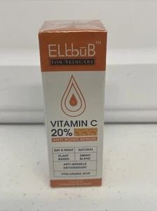 ELBBUB Skincare Vitamin-C 20%, Anti Aging Serum, Anti-Wrinkle Antionxidant NEW - Picture 1 of 4