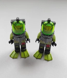 2 Lego Atlantis Minifigs~Lance Spears atl006a & Ace Speedman atl005 - Picture 1 of 3