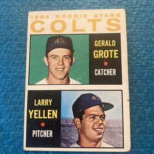 1964 Topps #226 Jerry Grote (R)  Larry Yellen Houston Colt 45’s Very Good - Picture 1 of 11