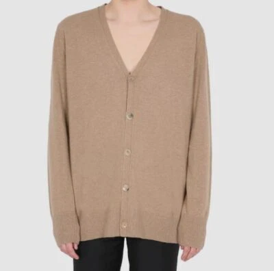 Cardigã suéter feminino bege gola V Maison Margiela US$ 730 tamanho M - Imagem 1 de 4