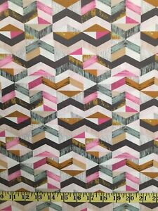 Geometric Print Blend Fabrics Cotton Natural Wonder Josephine Kimberling
