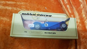 MM - Matchbox Models of Yesteryear Y-3 1934 Riley MPH blau OVP #252 - Bild 1 von 2
