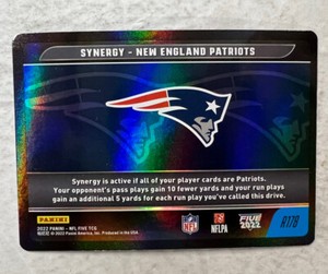 2022 NFL FIVE Synergy Foil NE Patriots Rare #R178