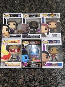 Mixed lot of  6  Funko Pops Marvel / Jurassic World / My Hero Academia - Picture 1 of 3