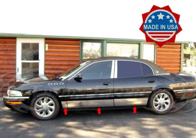 1997-2005 Buick Park Avenue Rocker Panel Body Trim Molding Stainless 7 1/2" 6Pc - Image 1 of 3