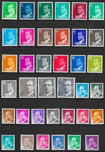 SPAIN S/SHEET CONTAINING 37 KING JUAN CARLOS STAMPS MNH - Picture 1 of 1
