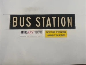 Bus Station - Derby 207 1960s Bus Destination Blind 26” Gift - Picture 1 of 10
