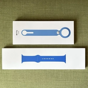 Apple Watch Sport Band Capri Blue Fits 44mm 45mm 46mm 49mm + AirTag Loop - Zdjęcie 1 z 5