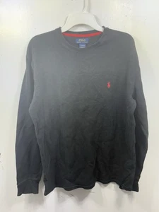 Polo Ralph Lauren Sleepwear XL Black Red Long Sleeve Crewneck Men’s - Picture 1 of 6