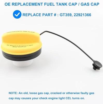 E85 Gas Cap Fuel Replace GT359 22921366 Cadillac Chevy GMC 14-16 NEW SEALED - Image 1 of 2