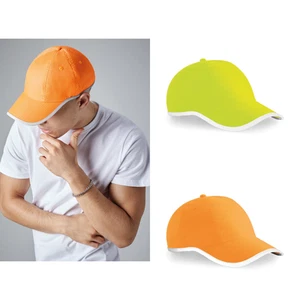 Gorra de algodón de visibilidad mejorada B35 - Beechfield detalles reflectantes ropa informal - Imagen 1 de 4