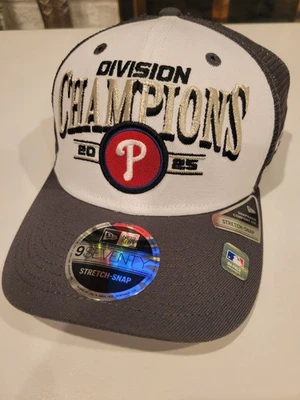 New Phillies Division Champs 2025 New Era Snap Back Adjustable Hat - Image 1 of 4