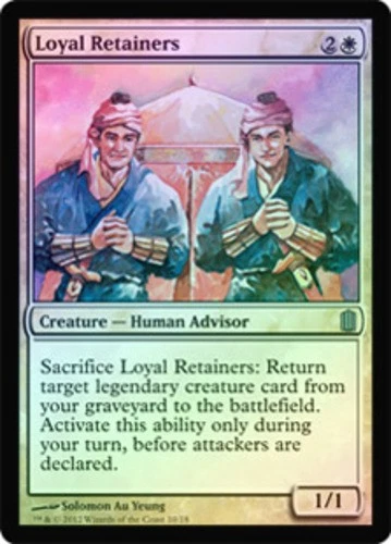 MTG Loyal Retainers - Foil, Moderate Play, English Commander's Arsenal (Foil) - Image 1 of 1