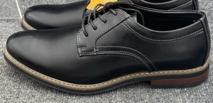 Nunn Bush Carmelo einfache Zehe Oxford Herren 10 breit schwarz Komfort Gel elegante Schuhe - Bild 1 von 13