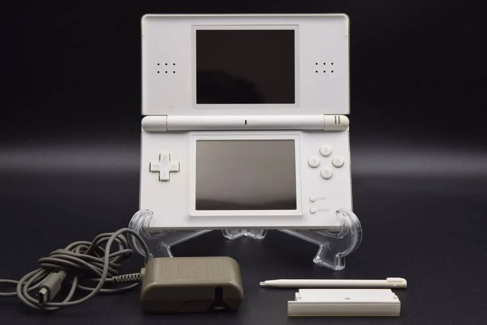 【Read】Nintendo DS Lite Crystal White  Region Free, Working Good, With AC Charger - Image 1 of 4