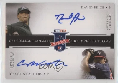 2008 PROjections GR8 Xpectations Двойной /50 Кейси Уэзерс Дэвид Цена Авто - Изображение 1 из 2