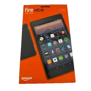 Amazon Kindle Fire HD 8 32GB Tablet Wi-Fi 8 Inch w/ Alexa - WITH COVER BUNDLE - Picture 1 of 6