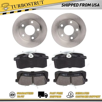 Rotores de freno traseros OE pastillas de freno para Volkswagen Passat 1999-2005 garantía de por vida Foto 1 de 4