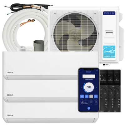 Mini Split AC multizona 35K BTU ODU 3 zonas (9K 12K 12K BTU) Foto 1 de 4