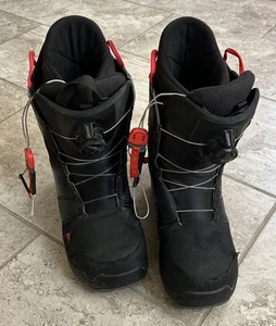 Stivali da snowboard Burton BOA per adulti - taglia 10 / Mondo 28 usati ROSSO/NERO H3-R Cailer - Foto 1 di 5
