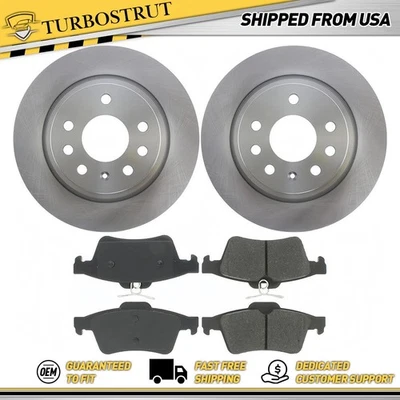 Kit de pastillas de freno rotores de freno traseros OE para 2003-2007 2010 2011 Saab 9-3 2,0 L Foto 1 de 2