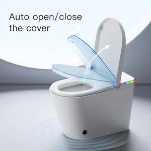 Smart Toilet with Bidet Seat Auto Lid Opening , Digital Display, Elongated NEW - Picture 1 of 21