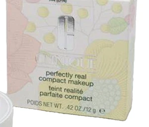 Maquillaje compacto CLINIQUE perfectamente real elige tono 0,42 oz/12 g nuevo en caja - Imagen 1 de 4