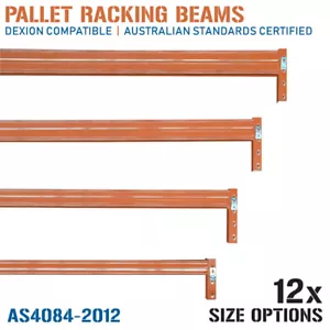 Pallet Racking Beams NEW Dexion Compatible Warehouse Industrial Storage Shelves - Picture 1 of 19