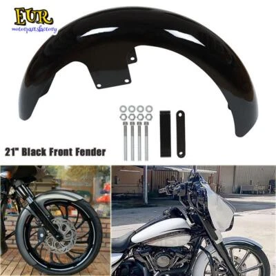 Guardabarros delantero envolvente 21" para Harley Touring Electra Road Glide excavadora personalizada 14-23 Foto 1 de 4
