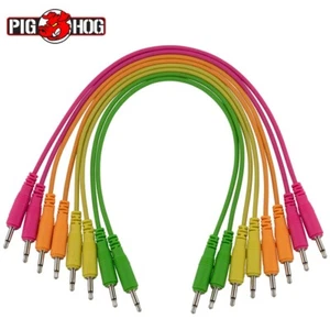 Pig Hog PP8X10 8-Pack 10-Inch 3.5mm Synthesizer Patch Cable Neon - Picture 1 of 1