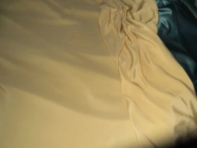 PALE GOLD SILK FAILLE CREPE FABRIC, THICK,115cm wide, BRIDAL, EVENING, AUSTRALIA - Image 1 of 3