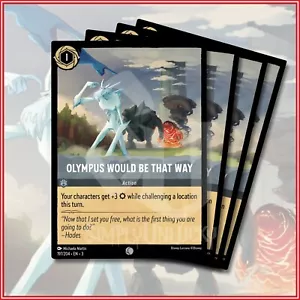 Disney Lorcana TCG: OLYMPUS WOULD BE THAT WAY x4 Into the Inklands 197/204 - Picture 1 of 2