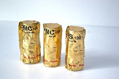 2 rollos Kodak Pro 400MC 120 Color + 1 Rollo Vericolor 160 Color 120 Película. Exp 96 Foto 1 de 2