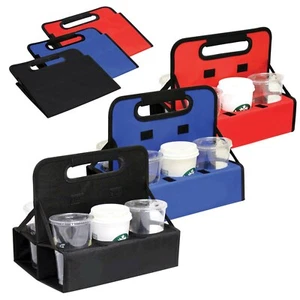 Nuevo Plegable Reutilizable Bebida Bebida Cerveza Picnic Taza Portador Caddy Soporte - Imagen 1 de 5