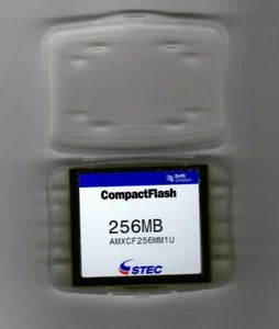 STEC CF 256MB CompactFlash Memory Card with free plastic case - Picture 1 of 1