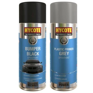 Hycote Black Bumper/Trim Primer Refurb Kit - Spray Paint with Plastic Primer - Picture 1 of 2