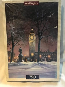 RARE Waddingtons Jigsaw Big Ben NEW 750 piece deluxe 12421 - 1990 puzzle - Picture 1 of 2