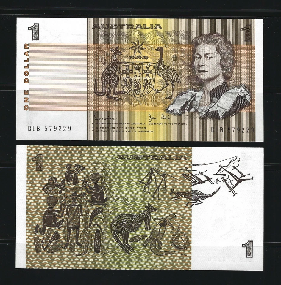 AUSTRALIA 1 Dollar 1982, P-42d Johnston / Stone, Original UNC, QEII Banknote - Image 1 of 1