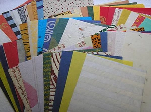 BARGAIN 100 A4 mulberry paper SELECTION 25-100gsm CRAFTY COW unryo saa kozo silk - Picture 1 of 7