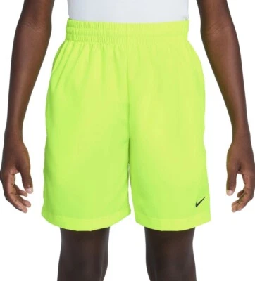 Shorts Nike Kids Dri-FIT Multi Tecido DX5382 Hi Viz Volt NOVO G XL - Imagem 1 de 4