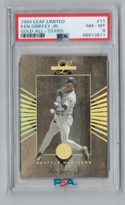 1994 Leaf Limited Gold All Stars Ken Griffey Jr. #11   PSA 8  POP 38   4115*