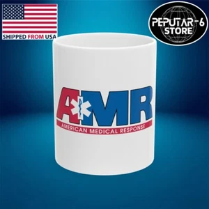 AMR American Medical Response 11 oz 15 oz tazza bianca tè caffè - Foto 1 di 1