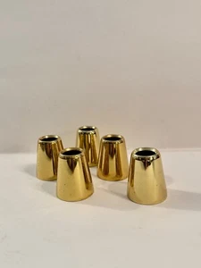 5 - Kerzenanhänger aus poliertem massivem Messing 7/8 Zoll. Die Kerzenanhänger sind 1,5" i - Bild 1 von 4