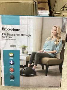 Brookstone FS1 Shiatsu Fußmessgerät mit Wärmetachricht schnelle Schmerzlinderung - Bild 1 von 4