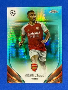 Gabriel Jesus Topps Chrome 2024 Aqua Parallel Football Trading Card Refractor - Picture 1 of 1