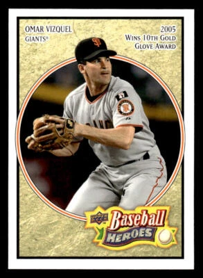 2008 Upper Deck Baseball Heroes #151 Omar Vizquel Card San Francisco Giants - Image 1 of 2