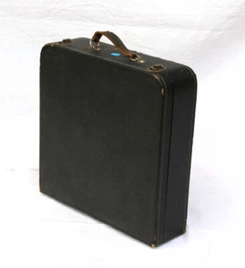 ORIGINAL PLATTENKOFFER z. Transport von ca. 25  Schellackplatten 33x34cm AL318 - Bild 1 von 5